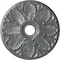 Ekena Millwork Milan Ceiling Medallion (Fits Canopies up to 4 5/8"), 24 1/2"OD x 3 1/2"ID x 1"P, Platinum CM24MIPLS - alternate 1